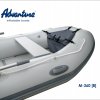 Nafukovací motorový člun Adventure M-360 [B] - světle šedý
